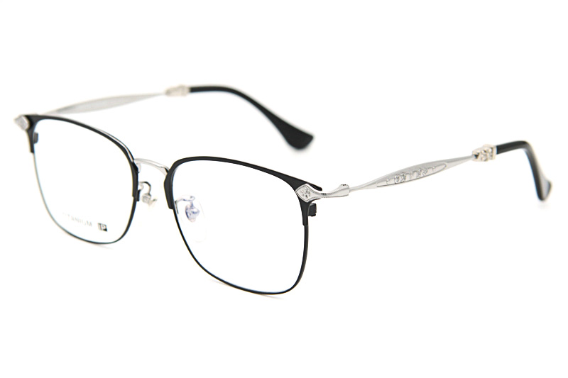 Studor-H Eyeglasses Black Silver