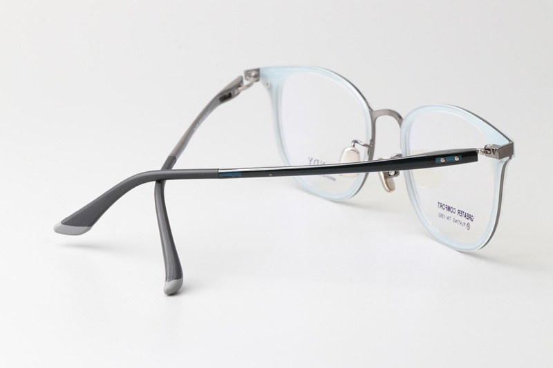 TA1392 Eyeglasses C11 Blue Gunmetal