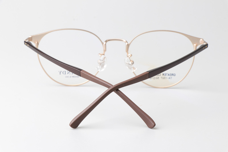 TA1507 Eyeglasses C1 Coffee Gold