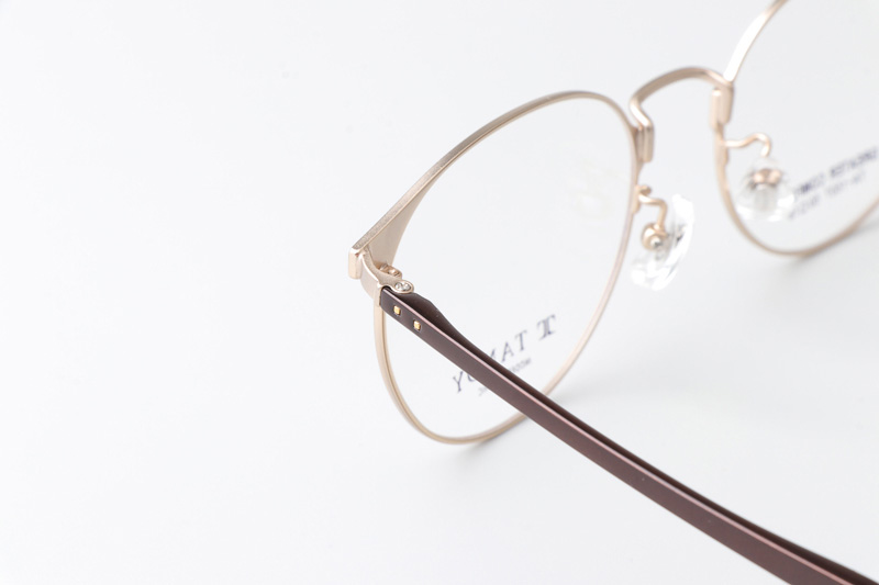 TA1507 Eyeglasses C1 Coffee Gold