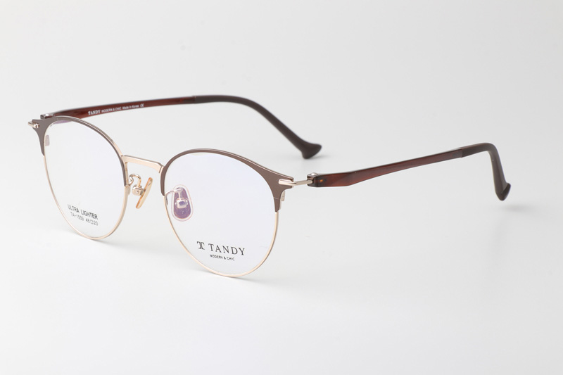 TA1509 Eyeglasses C1 Coffee Gold