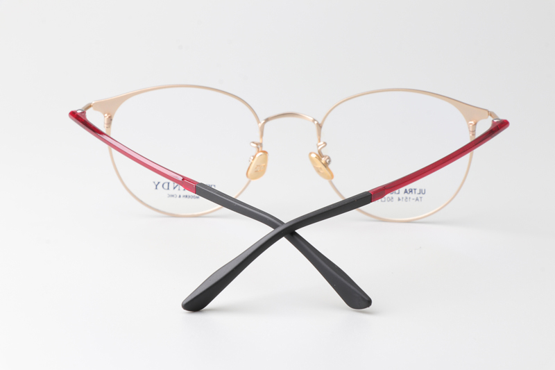TA1514 Eyeglasses C5 Red Gold