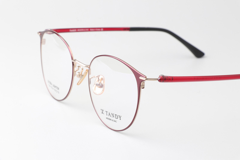 TA1514 Eyeglasses C5 Red Gold