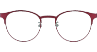 TA1525 Eyeglasses C5 Red Silver