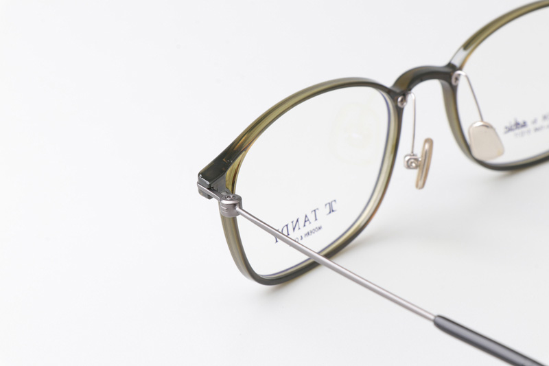 TA1546 Eyeglasses C2 Green Gunmetal