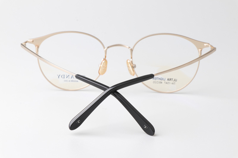 TA1547 Eyeglasses C5 Red Gold