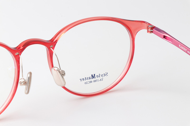 TA1580 Eyeglasses C10 Brown Red