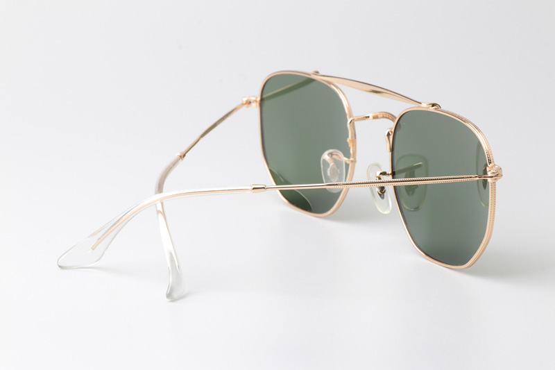TC3648 Sunglasses Polarized Gold Green