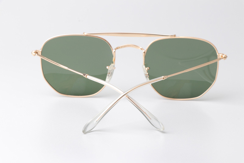 TC3648 Sunglasses Polarized Gold Green