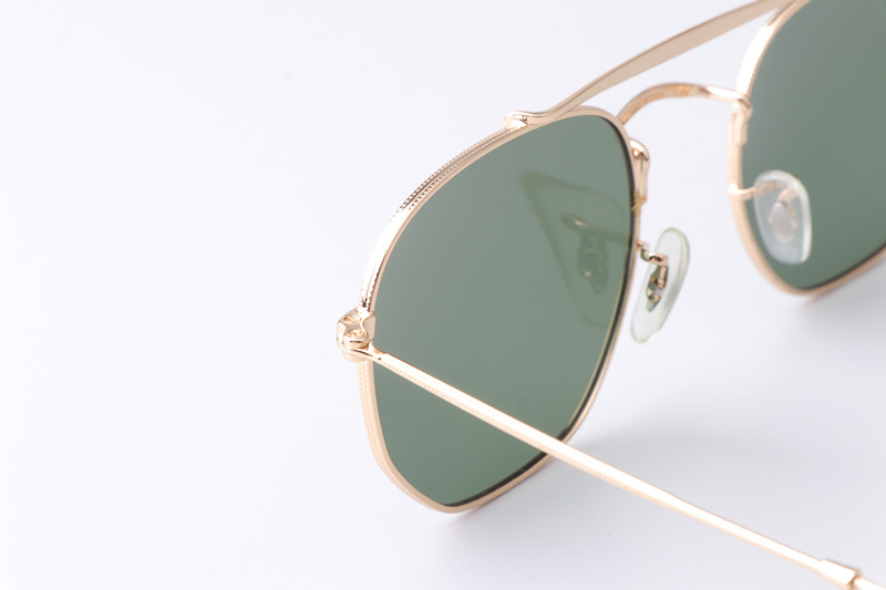 TC3648 Sunglasses Polarized Gold Green