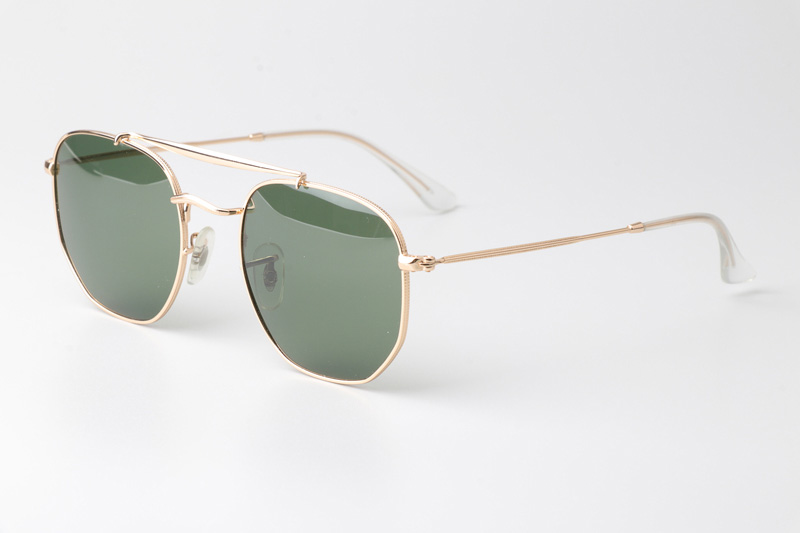 TC3648 Sunglasses Polarized Gold Green