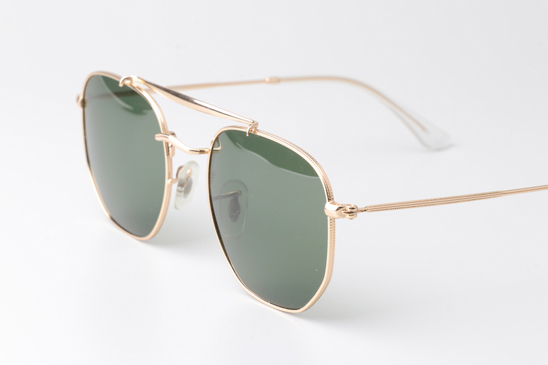 TC3648 Sunglasses Polarized Gold Green