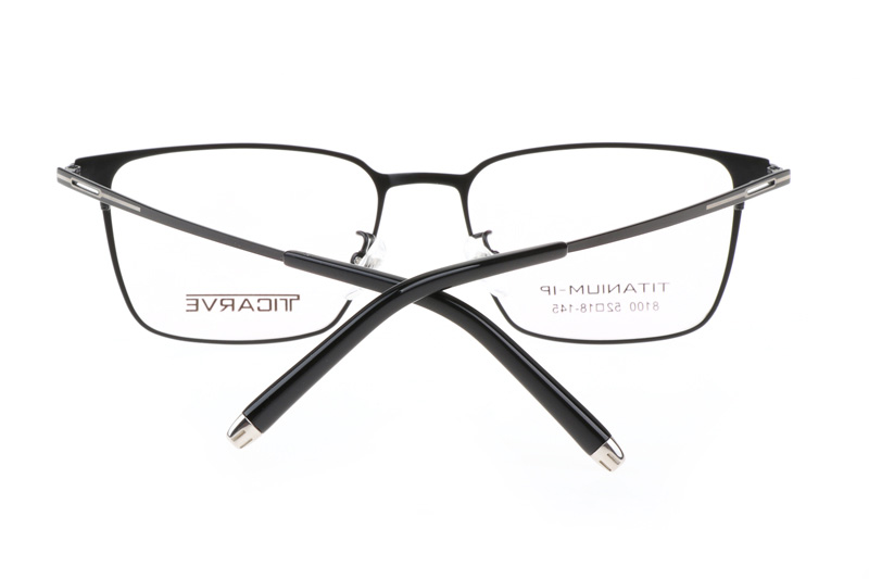 TC8100 Eyeglasses Black Silver