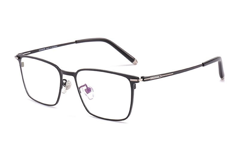 TC8100 Eyeglasses Black Silver