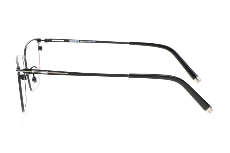 TC8100 Eyeglasses Black Silver