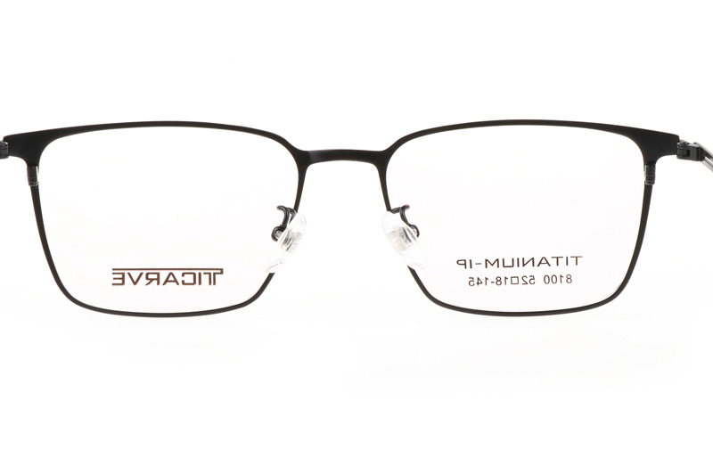 TC8100 Eyeglasses Black Silver