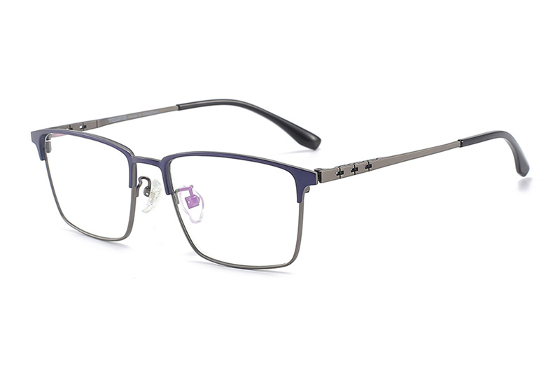 TC8113 Eyeglasses Blue Gunmetal