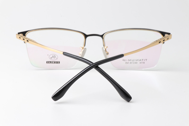 TC8114 Eyeglasses Black Gold