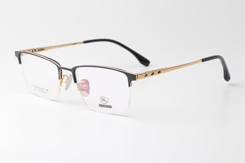 TC8114 Eyeglasses Black Gold