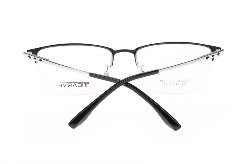 TC8114 Eyeglasses Black Silver