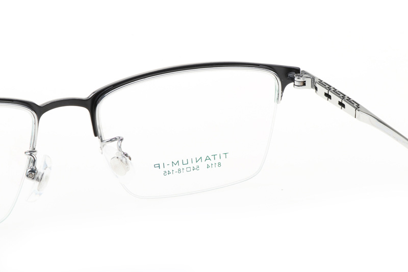 TC8114 Eyeglasses Black Silver