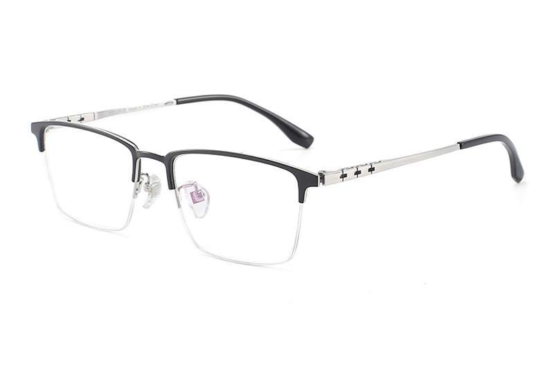 TC8114 Eyeglasses Black Silver