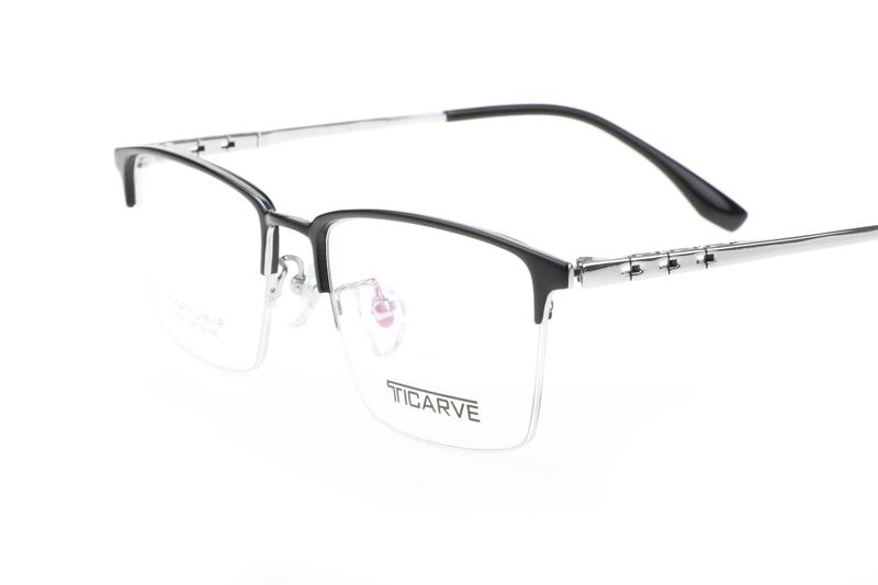 TC8114 Eyeglasses Black Silver