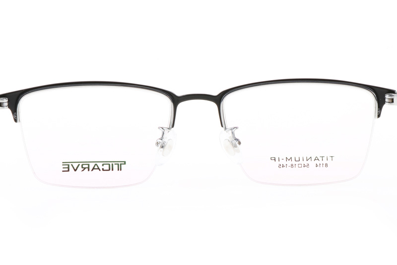 TC8114 Eyeglasses Black Silver