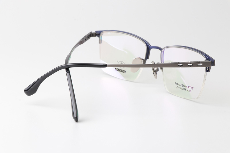 TC8114 Eyeglasses Blue Gunmetal