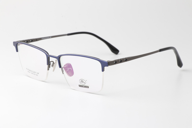 TC8114 Eyeglasses Blue Gunmetal