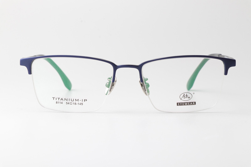 TC8114 Eyeglasses Blue Gunmetal