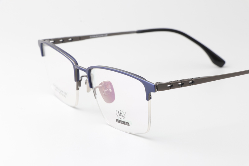 TC8114 Eyeglasses Blue Gunmetal