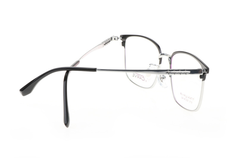 TC8115 Eyeglasses Black Silver