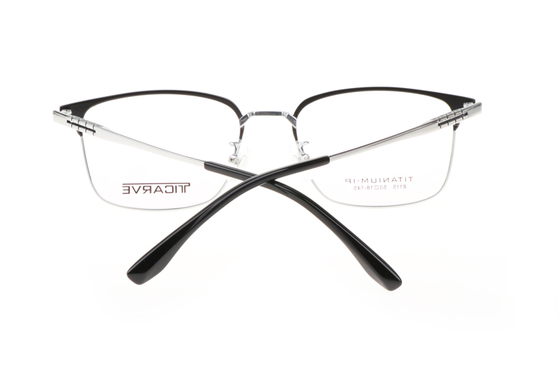 TC8115 Eyeglasses Black Silver