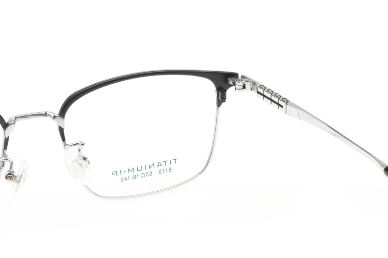 TC8115 Eyeglasses Black Silver