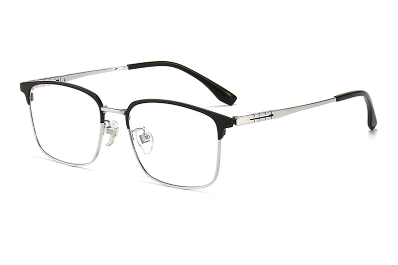 TC8115 Eyeglasses Black Silver