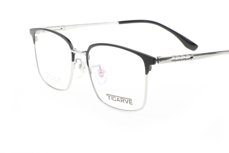 TC8115 Eyeglasses Black Silver