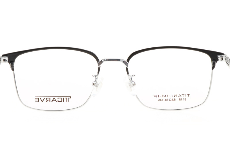 TC8115 Eyeglasses Black Silver