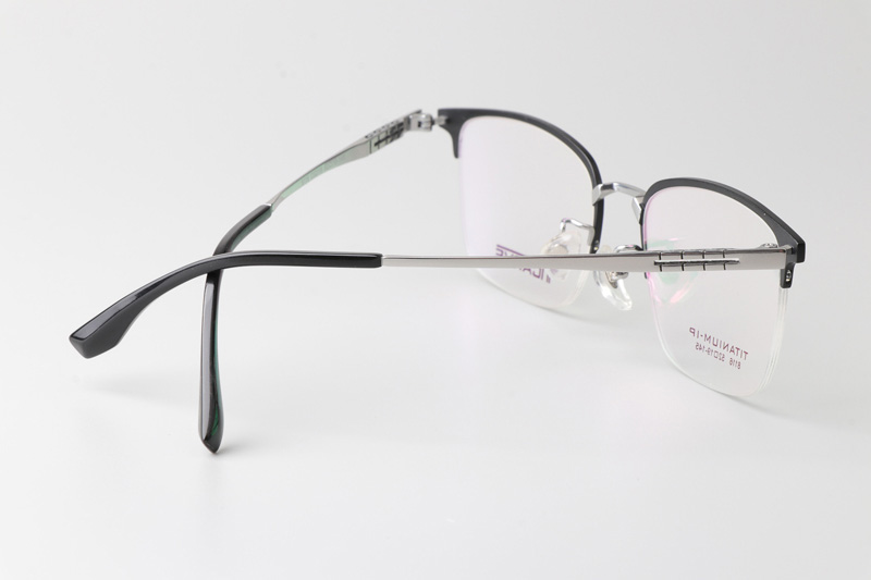 TC8116 Eyeglasses Black Silver