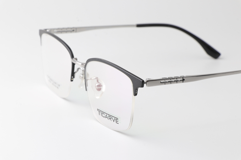 TC8116 Eyeglasses Black Silver