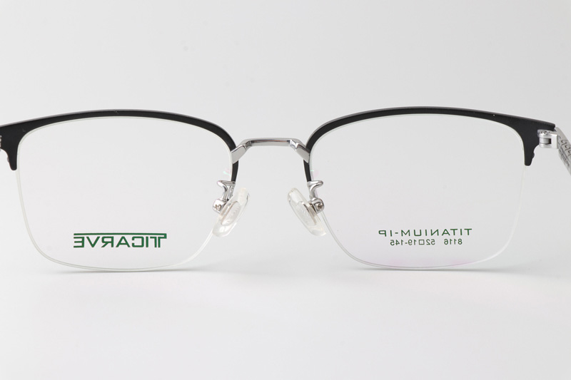 TC8116 Eyeglasses Black Silver