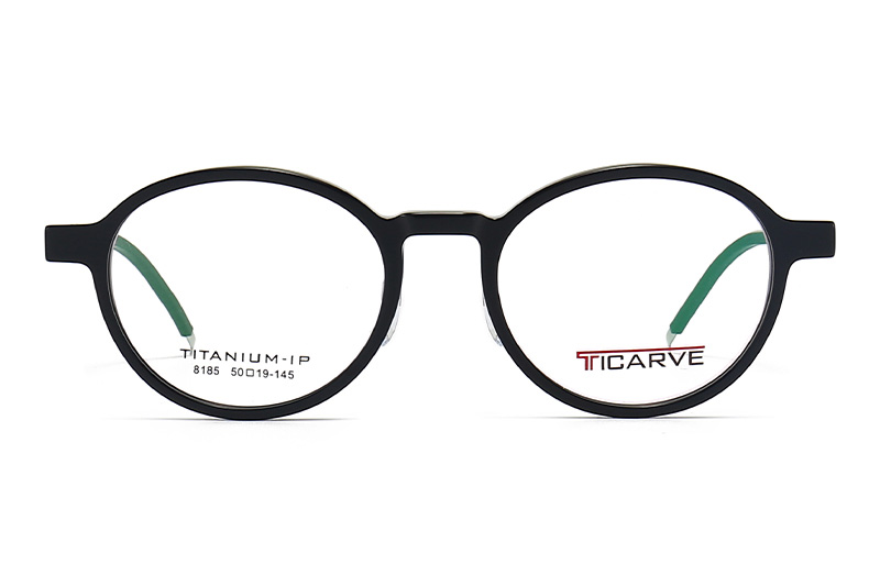 TC8185 Eyeglasses Black Silver