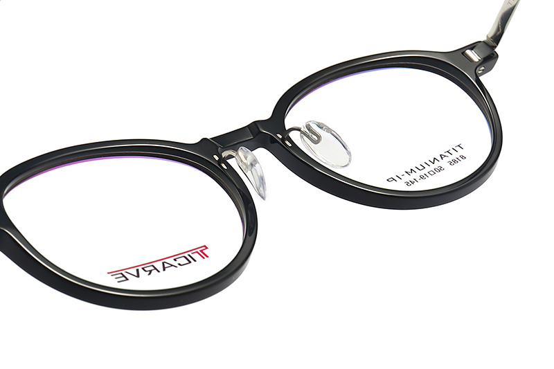 TC8185 Eyeglasses Black Silver
