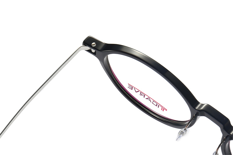 TC8185 Eyeglasses Black Silver