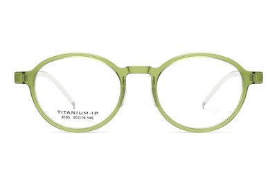 TC8185 Eyeglasses Green Silver