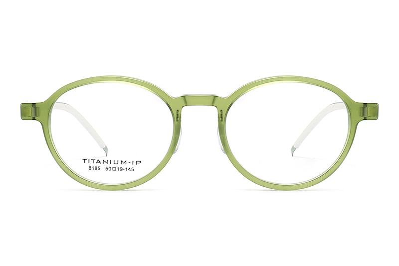 TC8185 Eyeglasses Green Silver