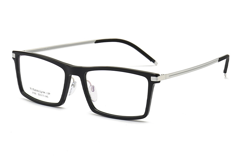 TC8186 Eyeglasses Black Silver