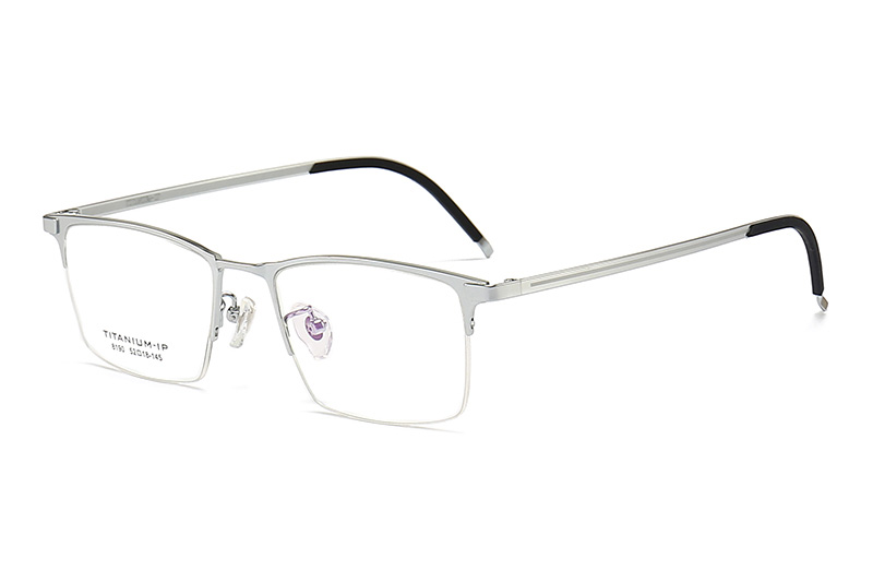 TC8190 Eyeglasses Silver Black