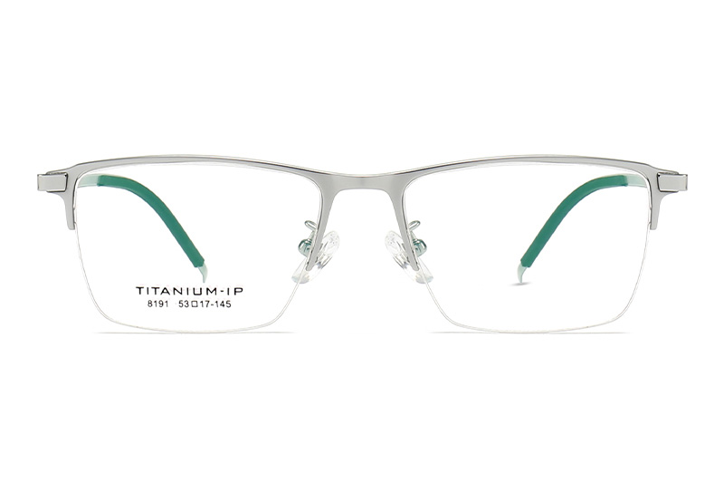 TC8191 Eyeglasses Silver Black