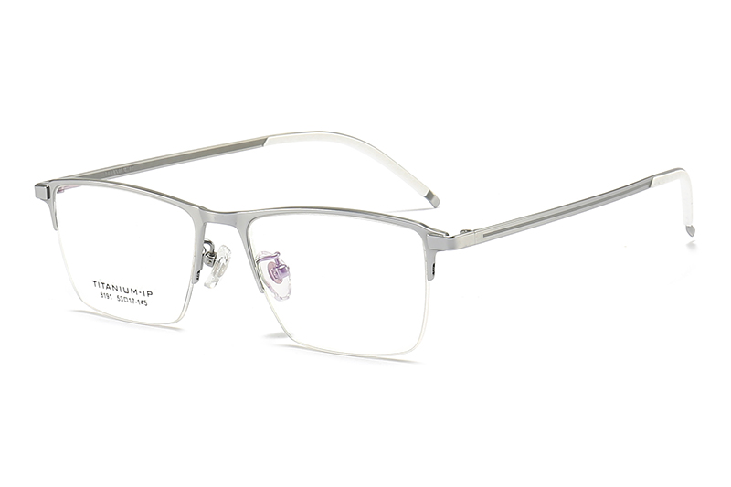 TC8191 Eyeglasses Silver White